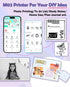 Phomemo Mini Sticker Printer - Mini Printer Sticker Maker Machine M02, Portable Thermal Inkless Label Maker, White