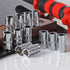 12-Piece 1/4" 10mm Set 6-Point, Durable Drive Socket Shallow, Cr-V Steel & Corrosion-Resistant
