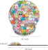 Britimes Ergonomic Mouse Pad with Wrist Support, Colorful Cats Non-Slip Rubber Base for Home Office