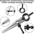 Aienxn Adjustable Edge Creaser Wing Divider, DIY Leather Divider, 4inch Compass Drawing Tool for Woodworking