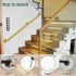 PAUANI Corridor(1ft/30cm) Metal Stair Railing Kit - Wall Mount Handrail - Handrail Railings for Stairs Indoor