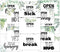 Open When Envelopes Set of 13 - Going Away Present, University Gifts, Leaving Home, Greenery Design