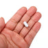 MECCANIXITY Magnetic Stirrer Mixer Stir Bar Rod, 15mm/0.59" PTFE Coating Magnet White for Laboratory 32Pcs
