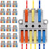 20PCS Lever Wire Connectors, 3 in 6 Out Quick Wire Connectors, Electrical Lever Nuts for AWG 28-12
