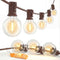 SUNSGNE 25FT Brown Outdoor String Lights, Shatterproof LED Globe String Lights with