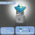 Gift,0.5W Underwater World Night Light,Sea Ocean Fish Plug-in Star Night Lights with Dusk-to-Dawn Sensor