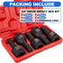 3/4 Inch Set, 5-Piece 14mm-24mm, Set, Toolwiz Drive Impact Hex Bit Metric Cr-Mo Steel, One-Piece Construction