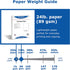 PrintWorks Professional 3 3/4" Perforated Paper, 500 Sheets, 24 lb, White