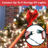100 Count 20 PREXTEX Clear Christmas Lights - ft Ultra Bright String Lights with Green Wire for Indoor and Outdoor Use