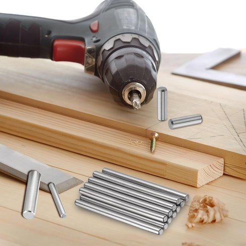 uxcell 200Pcs 2 mm 22 mm 304 (GB119), x Dowel Pins, Stainless Steel Cylindrical Shelves Support Pegs Locating Pin Shelf