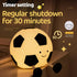 AGEK 3 Dimmable Soccer Night Light for Kids, Cartoon Soccer Lamp Silicone Baby Nursery Night Light with Level