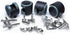 Slipstick CB681 Rubber Caster Wheels, 2 Inch Floor Protector, Set of 4, Black/Gray Green