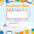 Well Tile 4.5x9.7 Inch-Waterproof 60 Pack Cartoon Crayon Desk Name Stickers Desk Toppers Nameplates Classroom Name