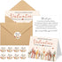 Sinload 25 Sets Volunteer Thank You Cards with Envelopes and Stickers Appreciation Gifts
