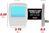 AMERELLE 2 Pack (71282) Always-On Blue Night Light, - Slim, Plug-in, LED Light with a Soft, Cool Blue Glow - Suitable