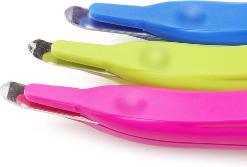 ZZTX 3 PCS Professional Magnetic Staple Remover, Puller Staples Removal Tool for School Office Home (Blue, Rose, Green)
