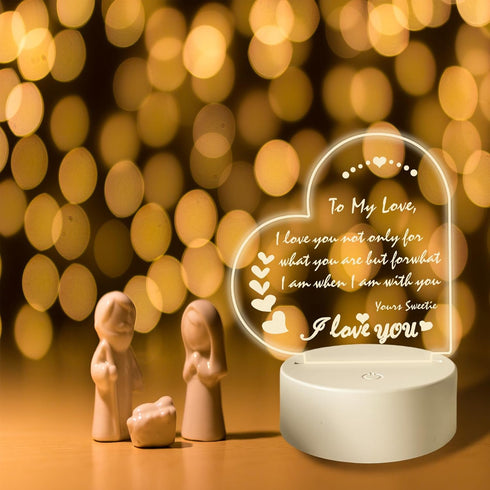 Mydethun Mothers Day Gift, Personalized Acrylic Dry Erase Board with Night Light, w/16 Colors, Memo Message Board with Erasable Pen and Remote Control by Mydethun