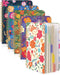 Spiral Notebooks 5 Subject 5-Pack, College Ruled Hardcover with Removable Dividers, 160 Pages Each, A5 Cute Floral