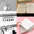 FavorFishFans (1.0In/30PCS) Metallic Loose Leaf Binder Rings, Nickel Plated, for Flash Cards Rings, Office Book Rings