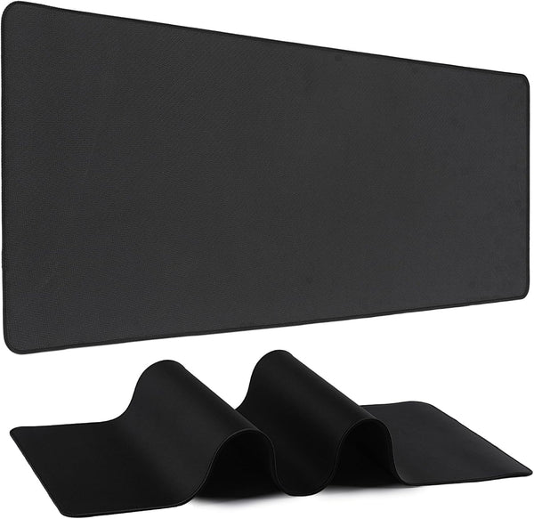 Yuhijoy Mouse Pad Gaming - Desk Mat for Keyboard and Mouse - Black