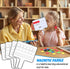 Seajan 9 Pcs Magnetic Paddle Set, Education Dry Erase Double Side Handheld Answer Board with Magnetic Counters for Kids