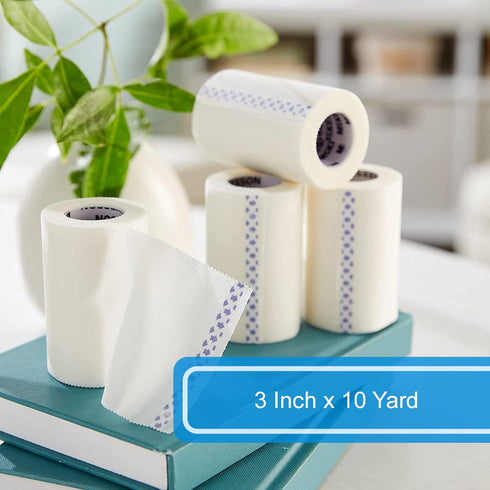 3 10 4 1 Pack McKesson Surgical Tape, Non-Sterile, Air Permeable Silk-Like Cloth, in x yd, Rolls