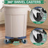 3 15-19 Inch 480 LBS 20, 32, 44, 55 1 Pack ToLanbbt Trash Can Dolly with in Upgraded Wheels, Adjustable Round Furniture