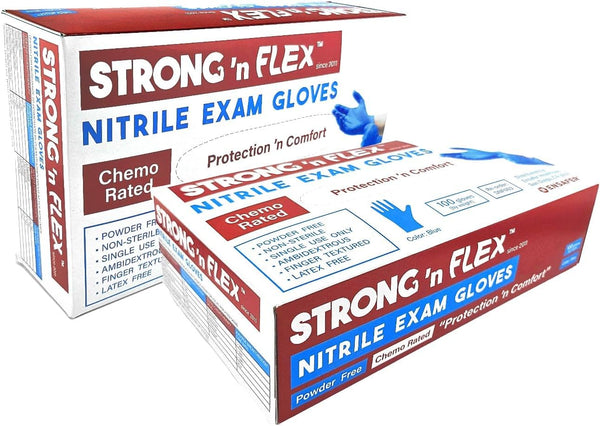 STRONG 'n FLEX 3-Use Disposable Nitrile Gloves 5mil Reuse 3x, Save 70%,