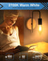 E12 B10 Bulb 2700K, 40W Bulbs, 400 Dimmable, 120V Bulbs (12-Pack) Clear Candle Base with Warm White Candelabra Light