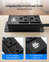 2Pcs 12A 125V Home Safe Power Outlet Kit, Upgrade Waterproof Terminal Protection Electrical Outlet, Drawer Receptacle