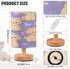 ALAZA Kawaii Dog Butterfly Bedside Table Lamp with USB Port for Bedroom Nightstand Lamps Night Light Linen Fabric Shade