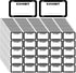 Tinlade 500 Pcs Legal Exhibit Labels, 1.65 x 1 Inch Blank Stickers for Legal Documents