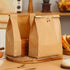 90 Pack 13.7 8.2 3.5 Inch Bakery Bags with Window, Kraft Paper Sourdough Bread Bags with Stickers Treat Bags x x Cookie