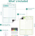 CLEVER CLEAN Magnetic Dry Erase Chore Chart - 8.5"x12" Behavior Responsibility Chore Board for Kids, Teenagers - 6 Extra Fine Point Markers Included - Shipped Flat 2 Pcs Blue & Green by Clever Clean