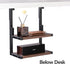 Clamp on Desk Shelf, 12.6 x 7 Inch 2-Tier Shelving Unit, Storage Tray for Office Home Desktop Organizer