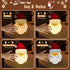 Christmas Night Light, Nursery Santa Squishy Light, Wireless Rechargeable Silicone Night Light ,Table Bedside Lamp