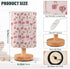 Fustylead Bottles and Glasses of Wine and Rose Bedside Lamps for Night Stands, USB Port with Button Switch, Study Linen