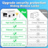 HYIEOU (2 Sets), Sliding Window Locks Secure Window Lock with Key, Window Locks for Up and Down Windows & Horizontal