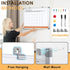 MAKELLO Dry Erase Calendar for Wall, Whiteboard Calendar with Cork Board for Office, Home, School, Family, Kitchen,