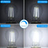 Energetic Dimmable LED Filament Light Bulbs, 8W, 60 Watt Equivalent, Daylight 5000K, Classic Clear Glass, 6 Pack
