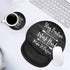 Ergonomic Wrist Mouse Pad with Cup Coaster, Inspirational Quote Art on Rustic Wood, Non-Slip PU Base for Home Office