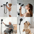 Matte Black Adjustable Shower Head Holder - No Drill, Waterproof, Strong Adhesive