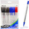 BAZIC Pure Assorted Color Stick Pen 12/Pack