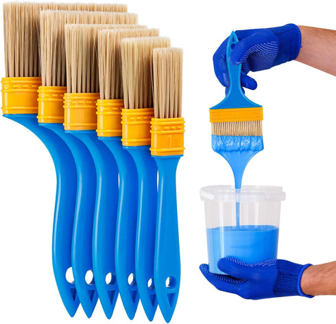 Chalk & Wax Paint Brush, 6PCS for Crafts, Walls & Furniture, Wax Brushes for Painting and Refinishing