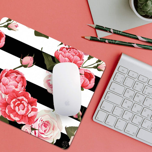 Oriday Custom Gaming Mouse Pad, Inspirational & Motivational Design for Women (Marine Rose)