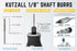 Kutzall Extreme Cylinder Burr, 1/8" Shaft Very Coarse Woodworking Attachment for Dremel, DeWalt