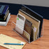 Desk Mail Organizer, 3 Section Clear Acrylic File Holder, Vertical Lightweight Envelope Holder for Office, Home, School