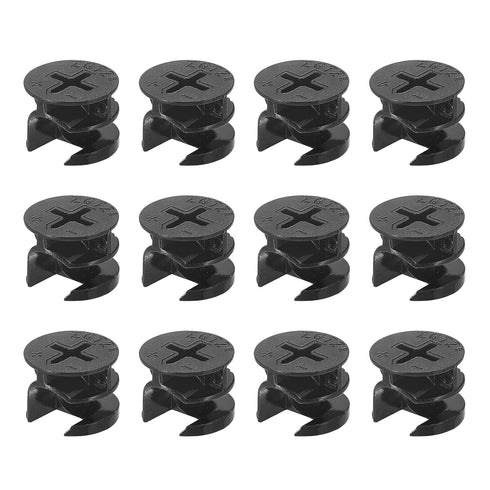 Cam Lock Nut for Furniture, 12pcs 15x12mm Joint Connector Locking Nuts for Furniture Connecting Cam Fittings