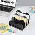 DRASTAR Mail Organizer Countertop, Letter Holder for Desk, 3 Slots Black Small File Holder for Home Office