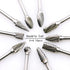 DLtools 10pcs Double Cut Tungsten Carbide Rotary Burr Set for Metal Carving, Drilling, Polishing Bits